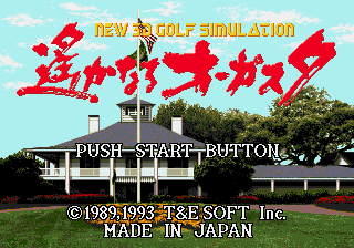 New 3D Golf Simulation - Harukanaru Augusta (Japan)